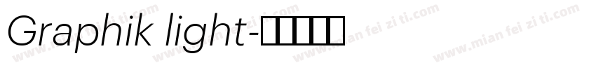Graphik light字体转换
